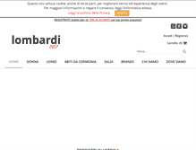 Tablet Screenshot of lombardimoda.it